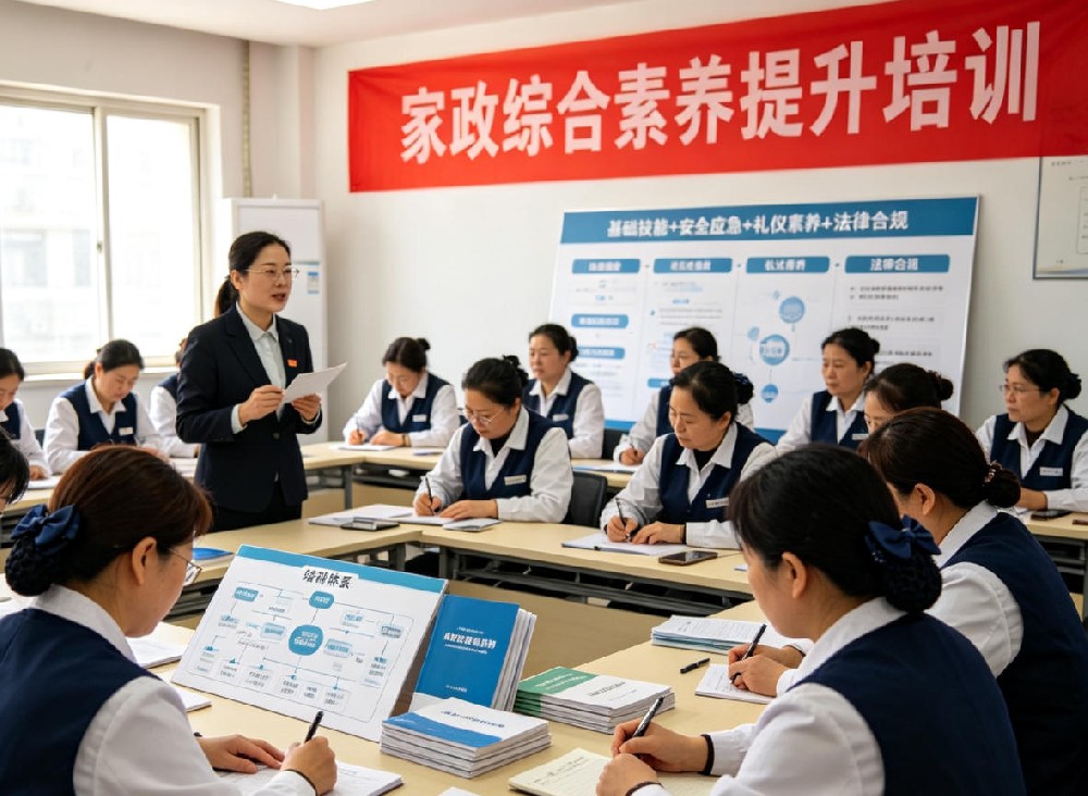 家政综合素养提升培训现场 未央妇联家政从业人员综合素养常态化培训纪实照片